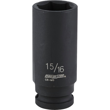 Channellock 1/2 In. Drive 15/16 In. 6-Point Deep Standard Impact Socket 313343